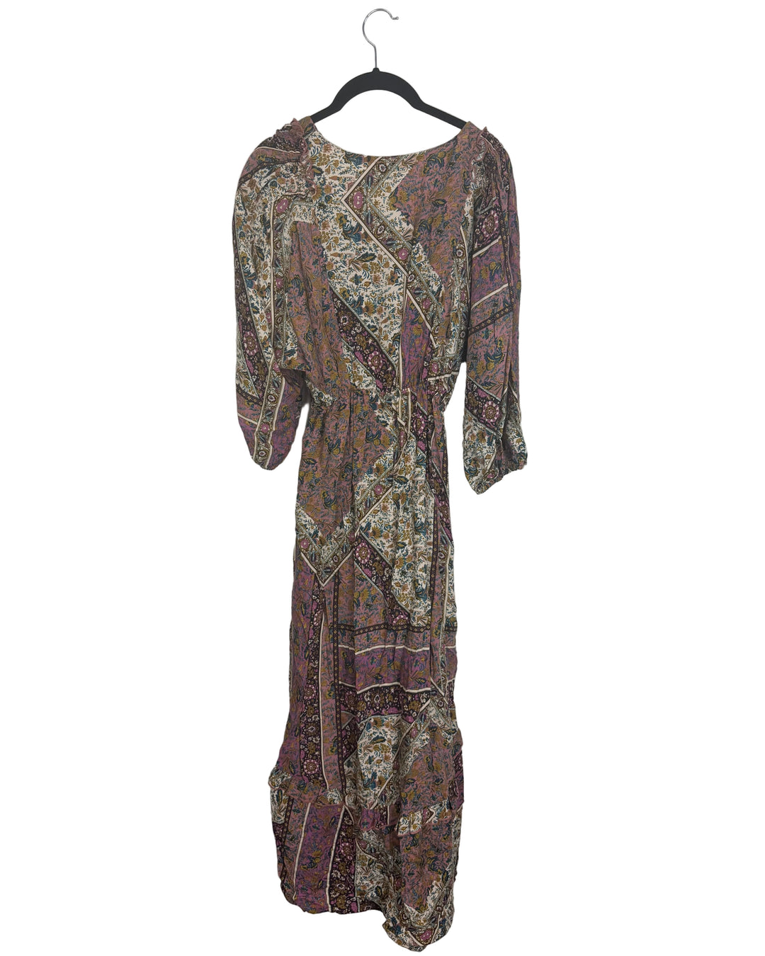 Abstract Ruffled High Low Dress - Size 2/4