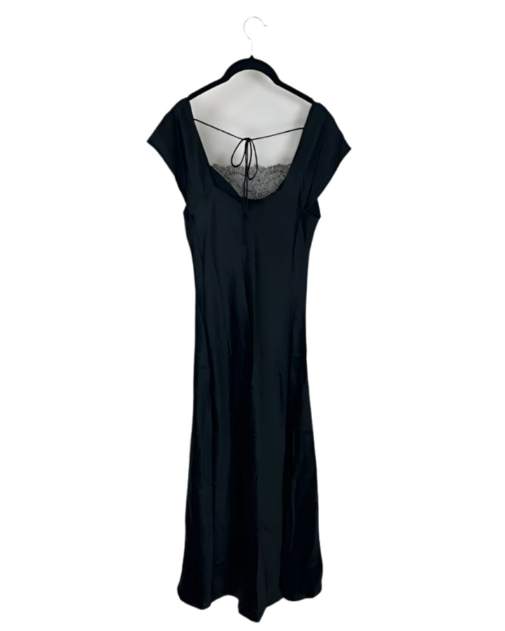 Black Cap Sleeve Dress - Extra Small and Large