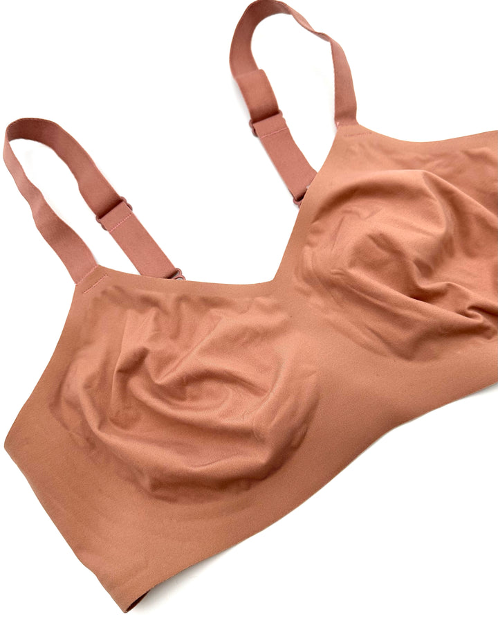 Terracotta Unlined Bralette - Medium