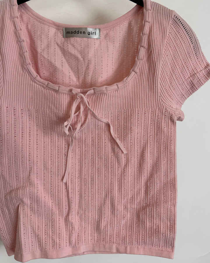 Light Pink Short Sleeve Top - Size 4/6