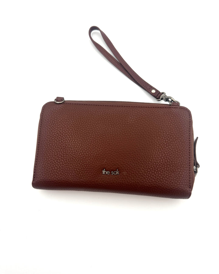 Brown Multi Way Crossbody/Wallet/Wristlet