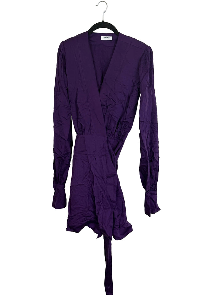 Purple Wrap Romper - Size 4/6, Size 2/4