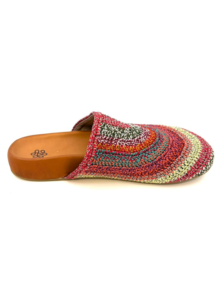 Multi Color Crochet Clogs -  Size 6, 8, 10, 11