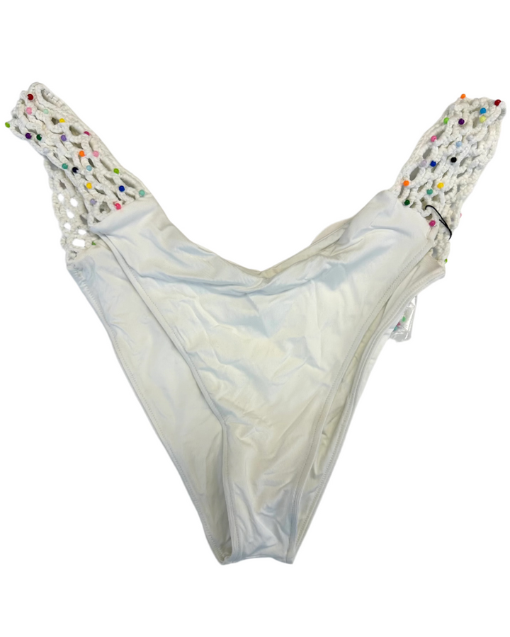 White V-Shaped Bikini Bottom - Extra Extra Large