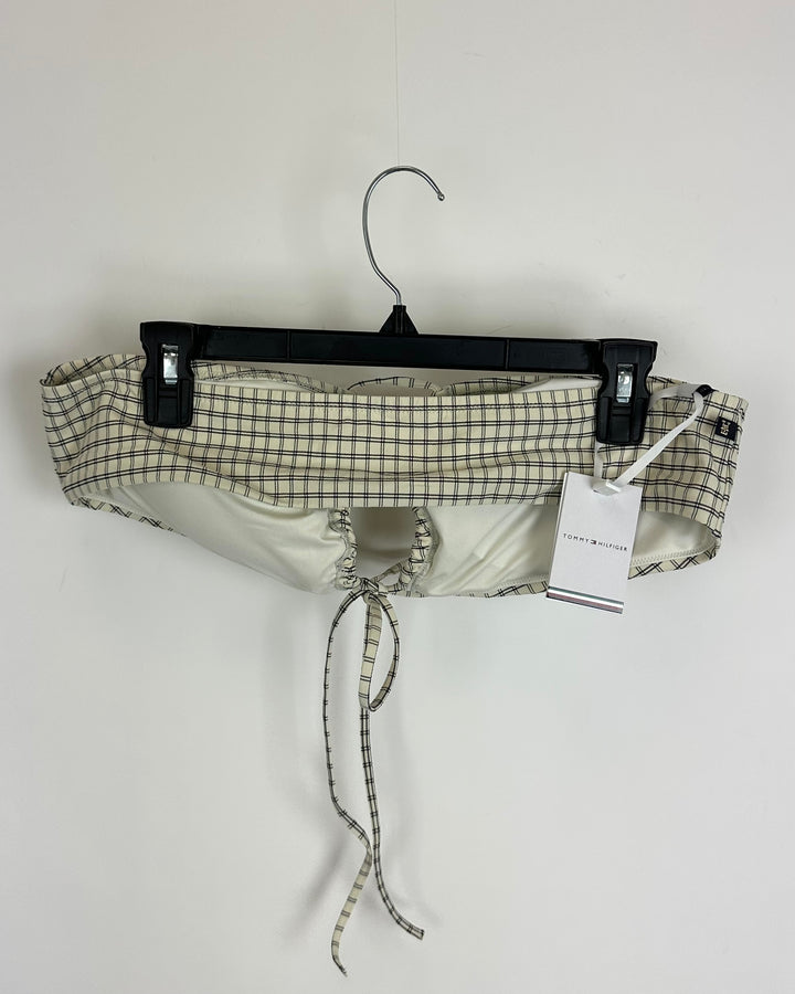 Tommy Hilfiger Cream Check Halter Bikini Set - Extra Large