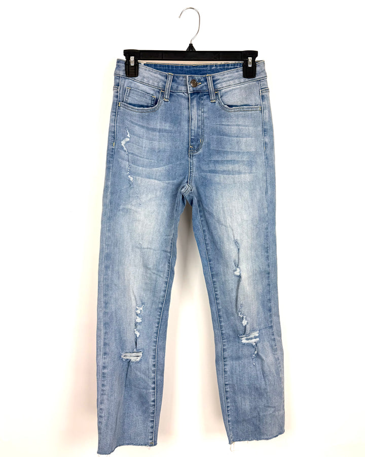 Blue Distressed Jeans - Size 2/4