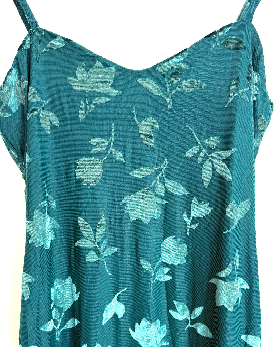 Teal Floral Dress - Size 2/4