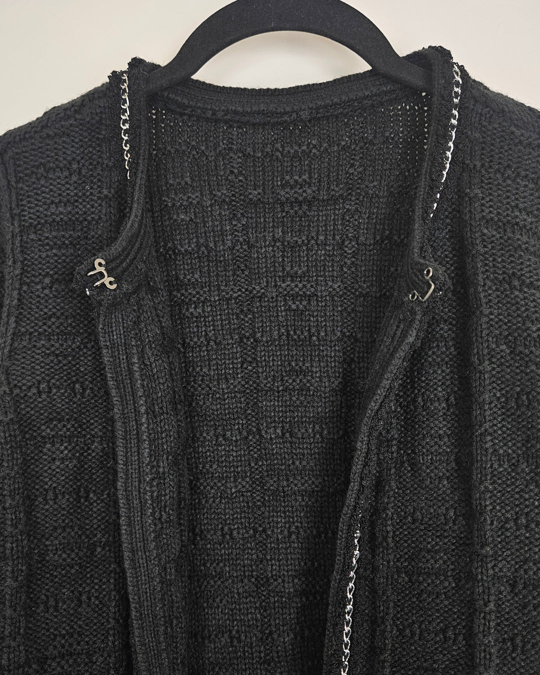 Black Knit Cardigan - Size 0/2