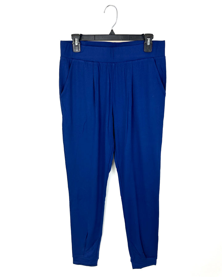 Soft Navy Blue Joggers - Size 4/6