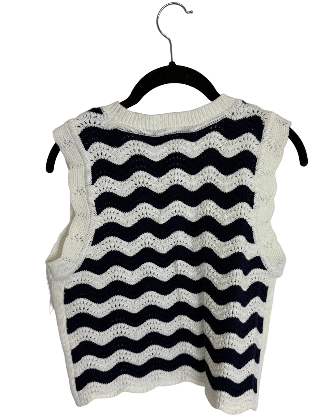 Sleeveless Chevron Knit Sweater Vest - Size 4/6