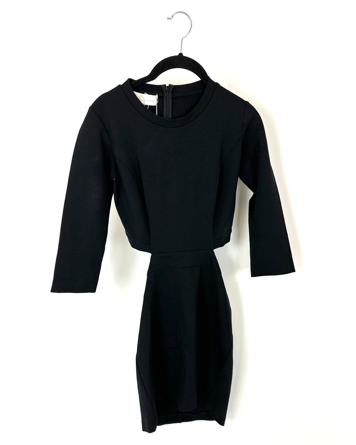 Black Cut-Out Dress - Size 2/4