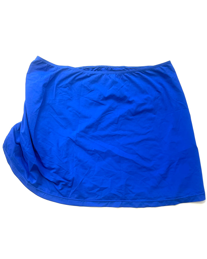 Royal Blue Ruched Swim Skirt - Size Small