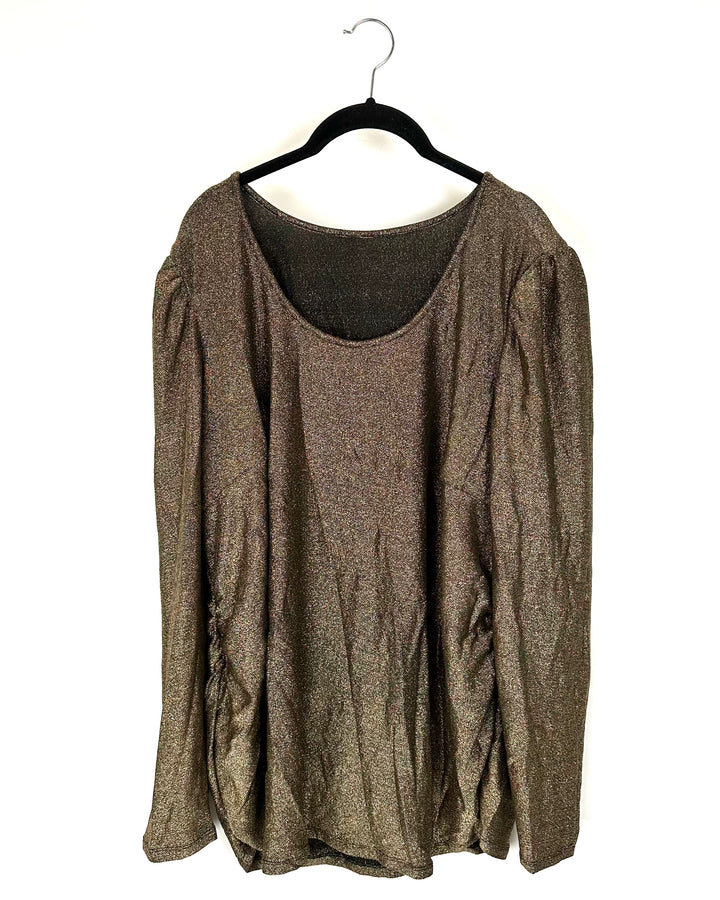 Gold Long Sleeve Top -XL
