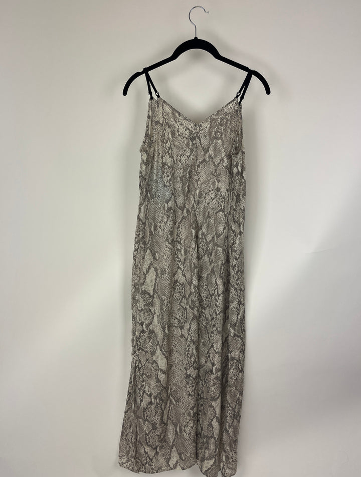 Snakeskin Lounge Long Dress- Size 4/6