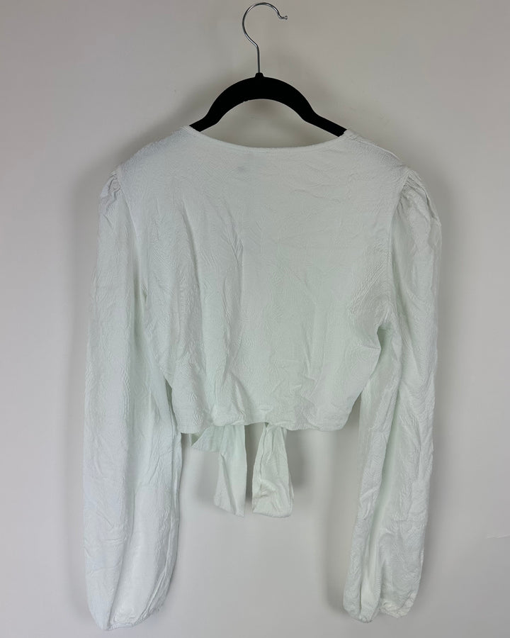 White Embossed Coverup Top - XS/S, M/L, XL/XXL