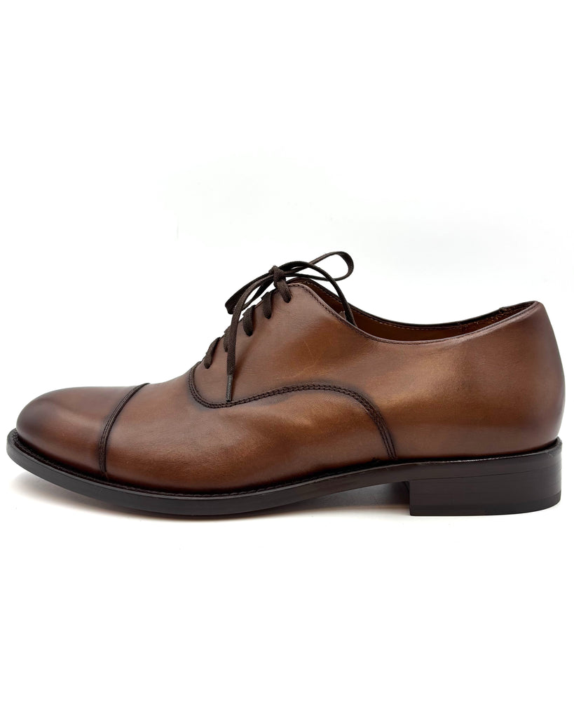 chinese dress ladies Dress Shoe Cap Toe Oxford Brown Antique Leather D (Medium) / 15 main image 1