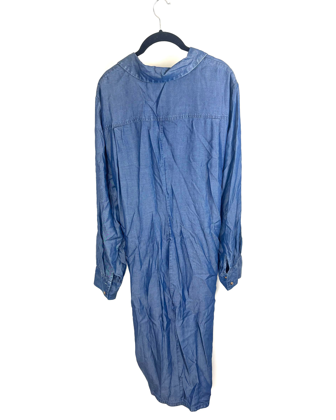 Faux Medium Wash Denim Dress - Size 2X