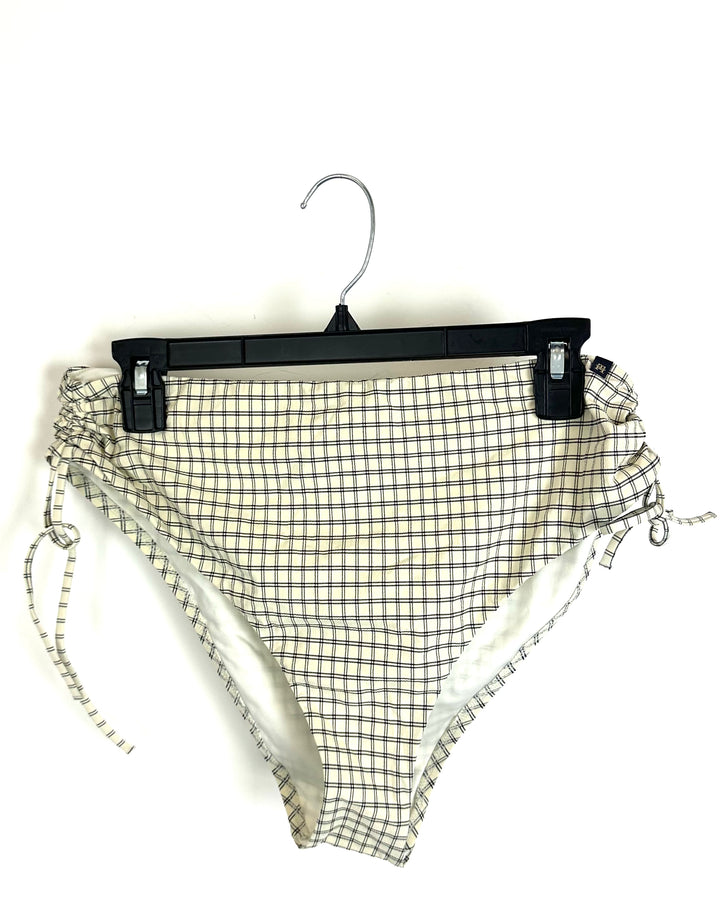 Tommy Hilfiger Cream Check Halter Bikini Set - Extra Large
