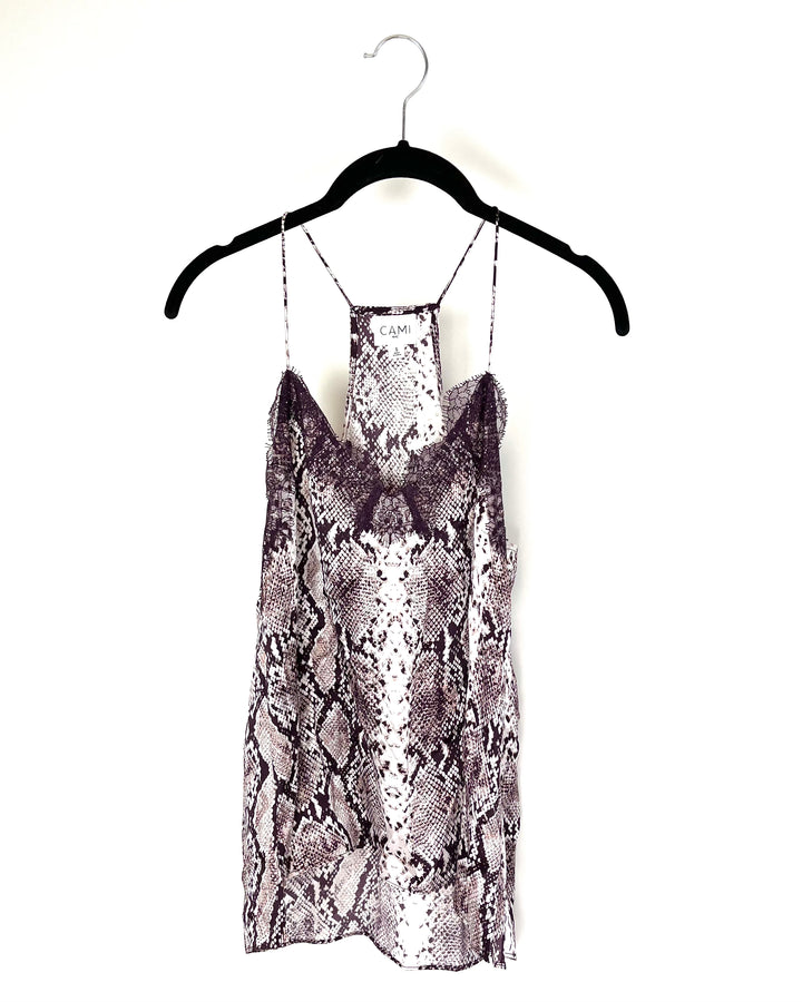 Purple Snake Print Tank - Size 4-6