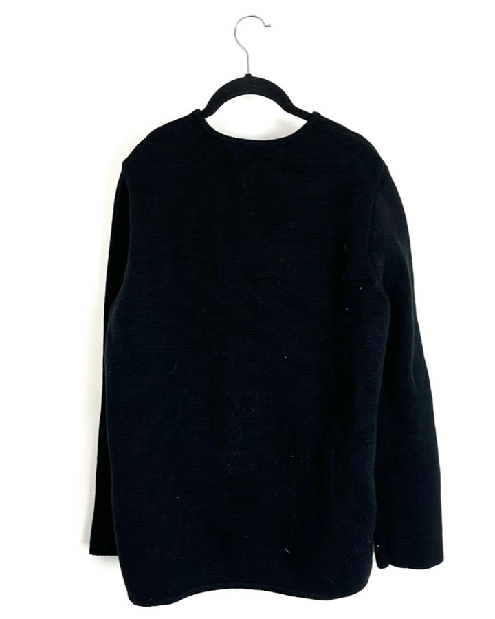 Black and Gold Button Cardigan - Size 6/8