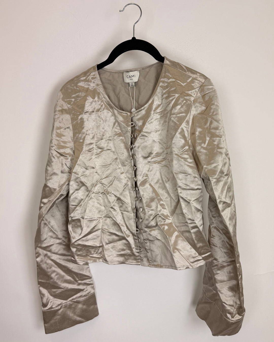 Champagne Color Button Blouse - Size 2/4