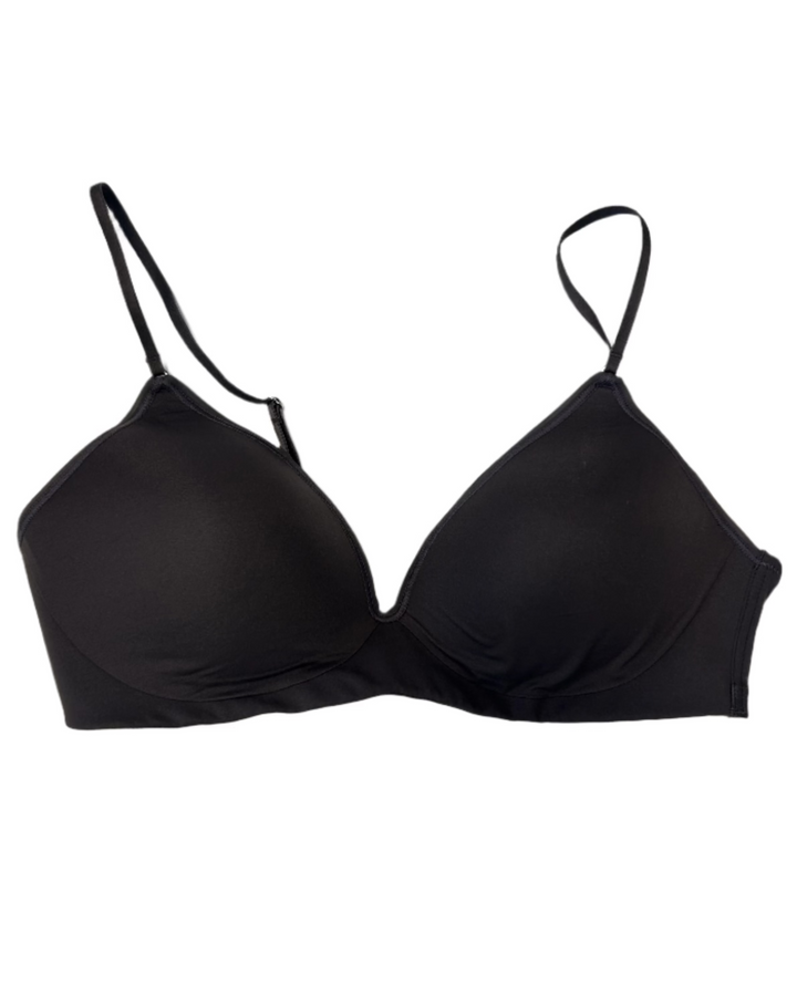 Charcoal Gray Wireless Lightweight Bra - 34B
