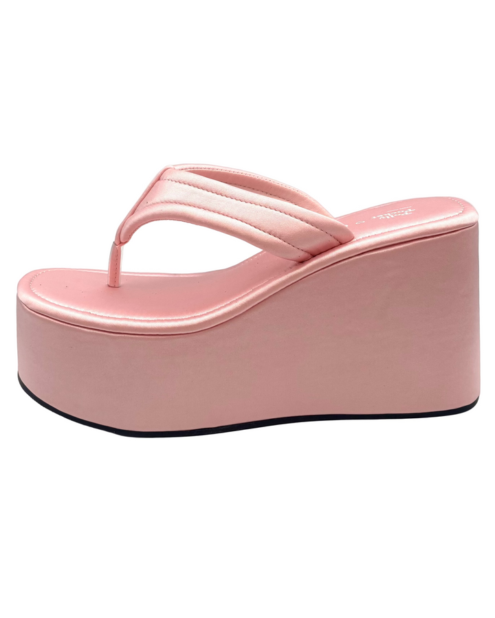 Cider Pink Wedge Sandals - Size 8