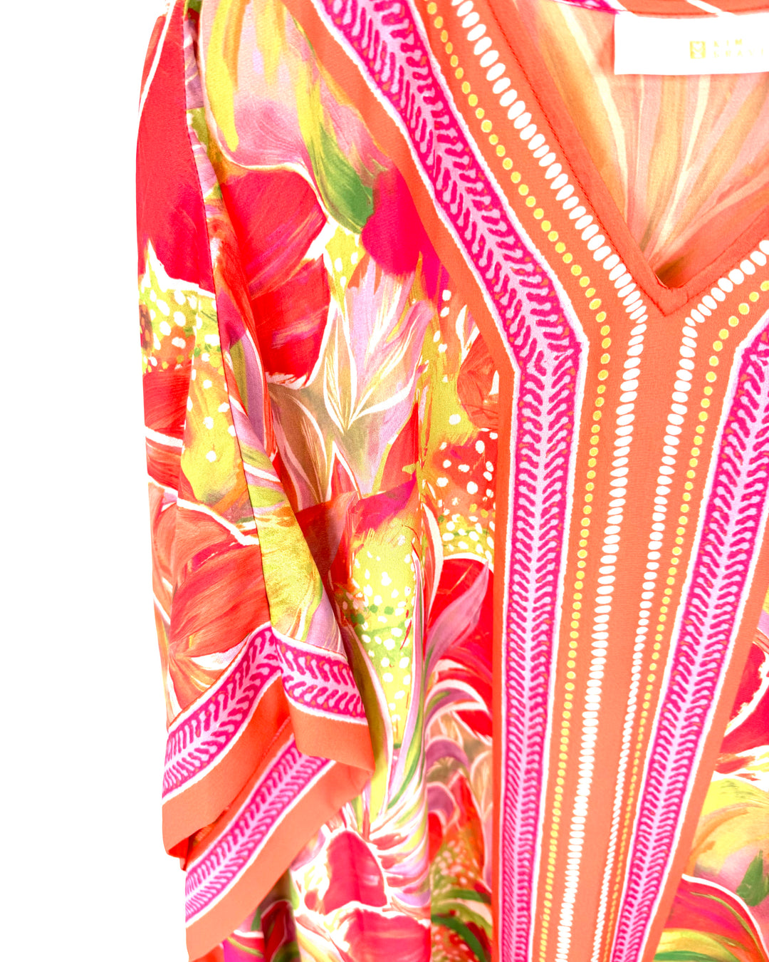 Coral Floral Beach Cover Up - Size 6/8