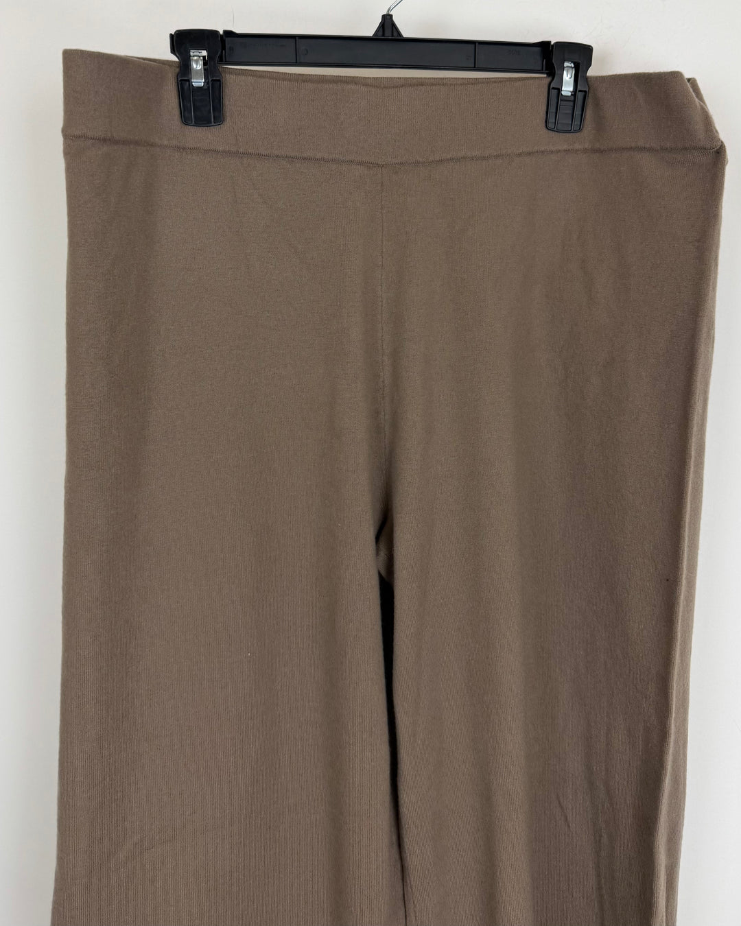 Taupe Brown Knit Sweatpants - Size 18/20