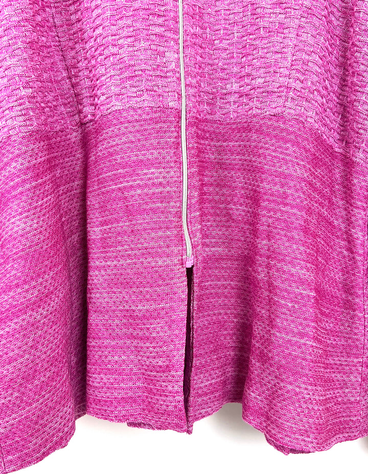 Magenta Pink Zipper Sweater - Size 14/16 Petite