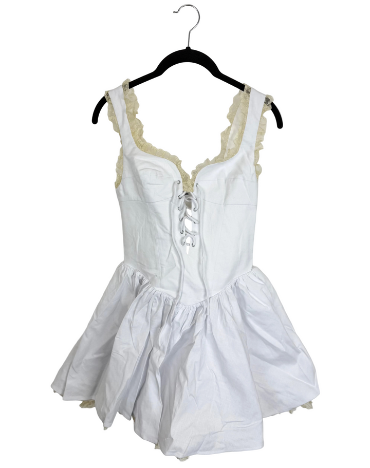 White Drop Waist Dress - Size 00/0