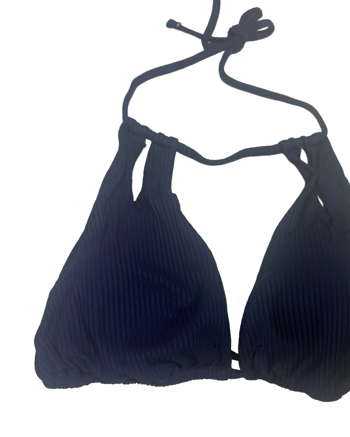 Classic Blue Cut Out Bikini Top - Small