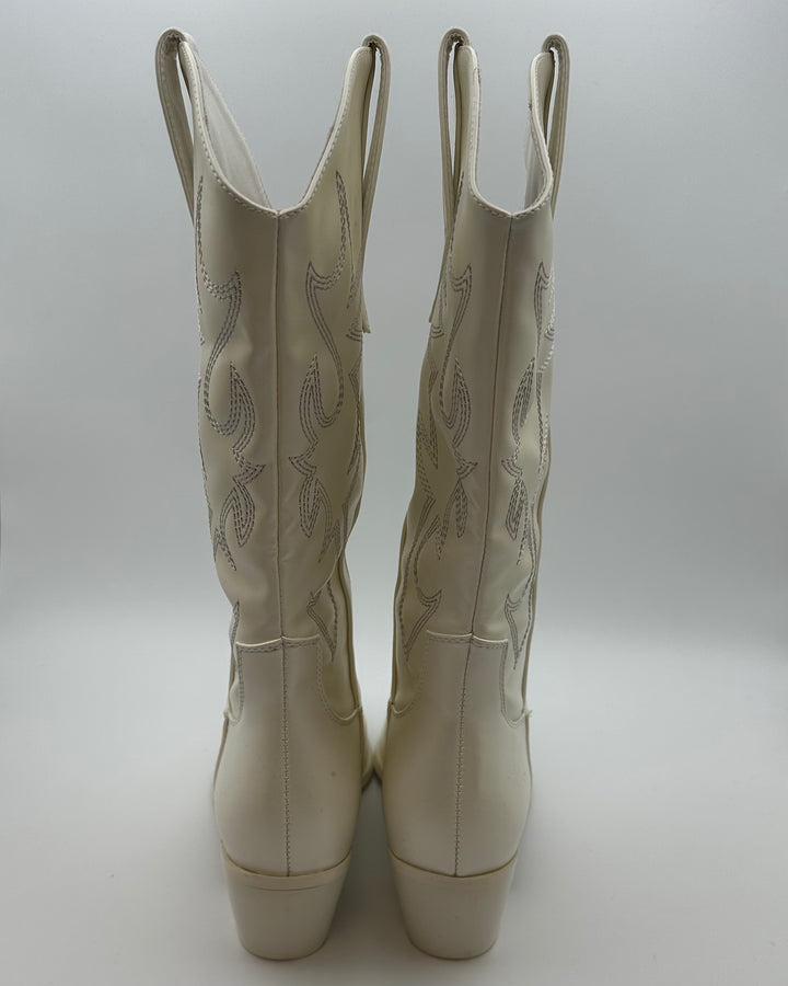 White Cowboy Boots - Size 7 and 9
