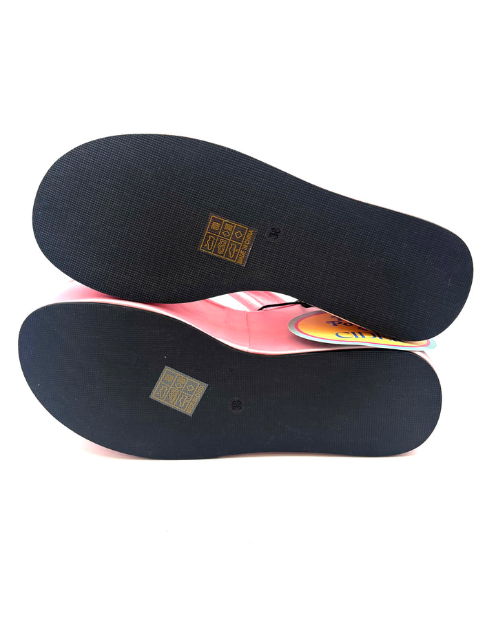 Cider Pink Wedge Sandals - Size 8
