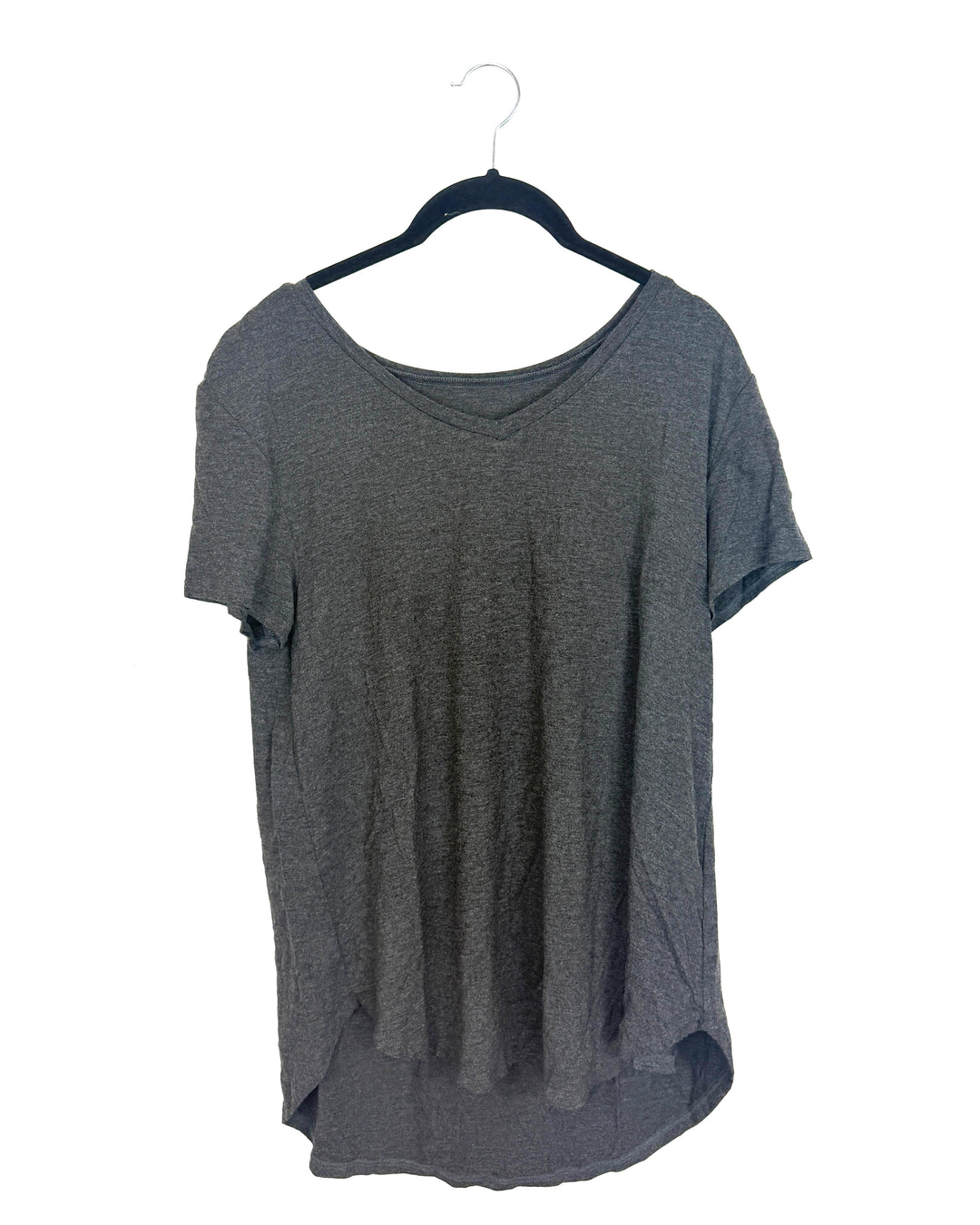 Charcoal V-Neck Tee - Size 2/4