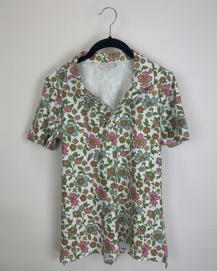 Floral Athletic Top - Size 2/4, 4/6
