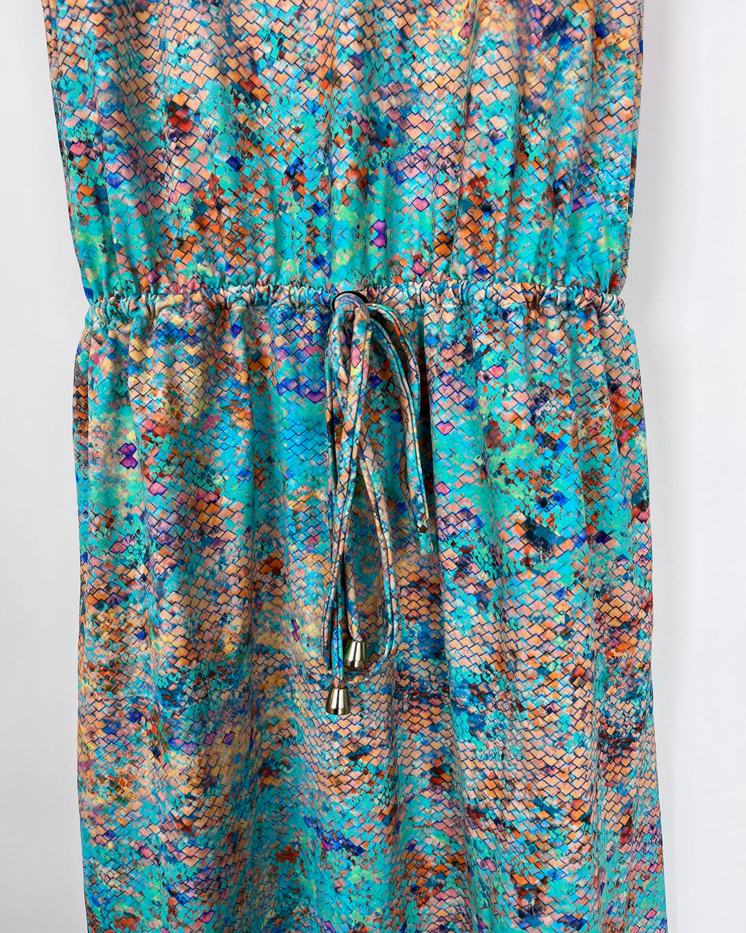 Bright Multi Color Snake Print Coverup - Size 2/4
