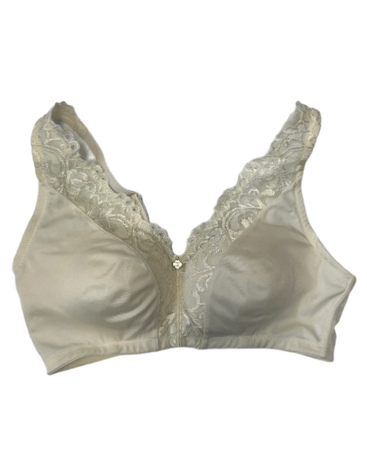 Ivory Lace Trim Bralette - 34B