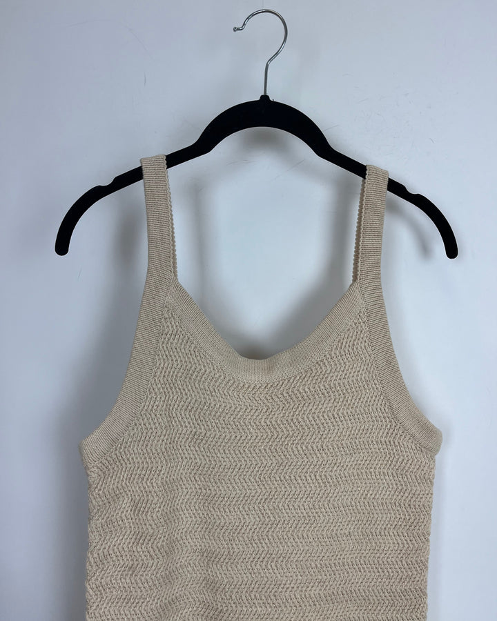 Light Caramel Knit Dress - Size 4/6