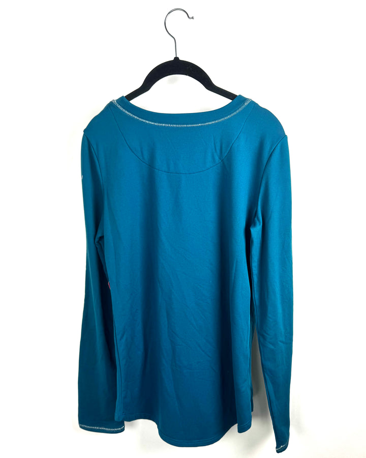 Teal Long Sleeve Top - Size 4/6