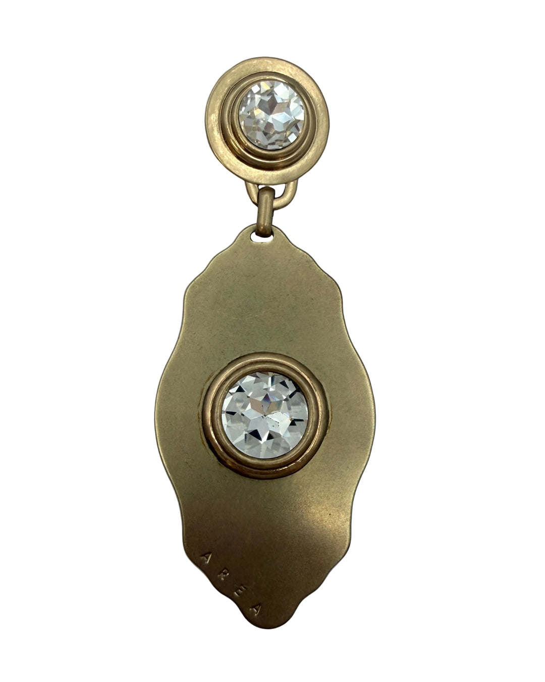 Oversized Gold and Silver Drop Earrings