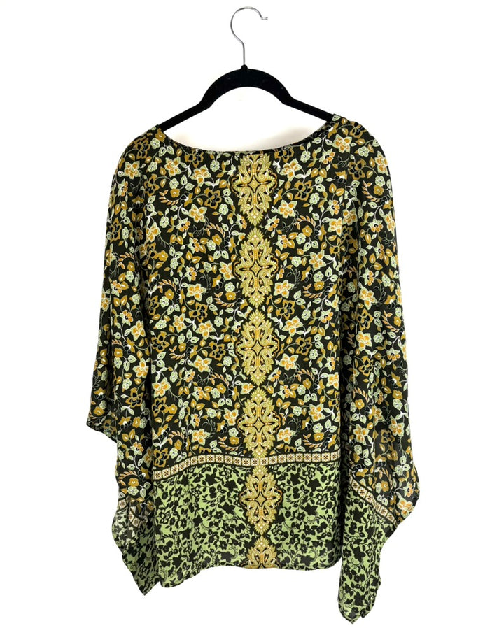 Floral Print Boho Flowy Top - Size 6/8