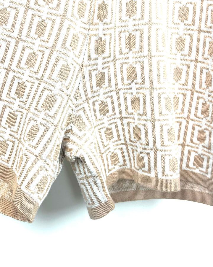 Tan Knit One-Piece Romper - Size 1X