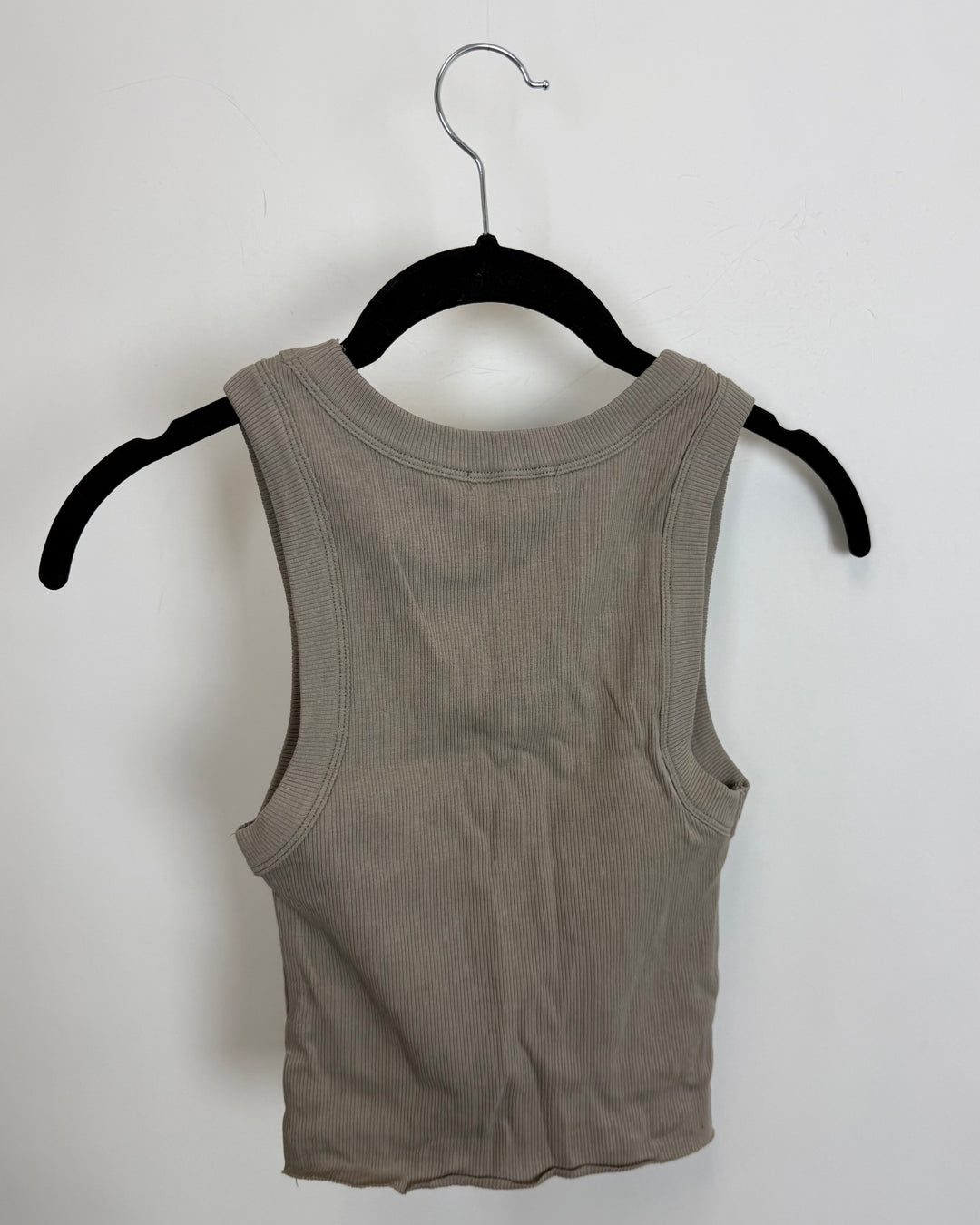 Taupe Ribbed Tank Top - Size 2/4