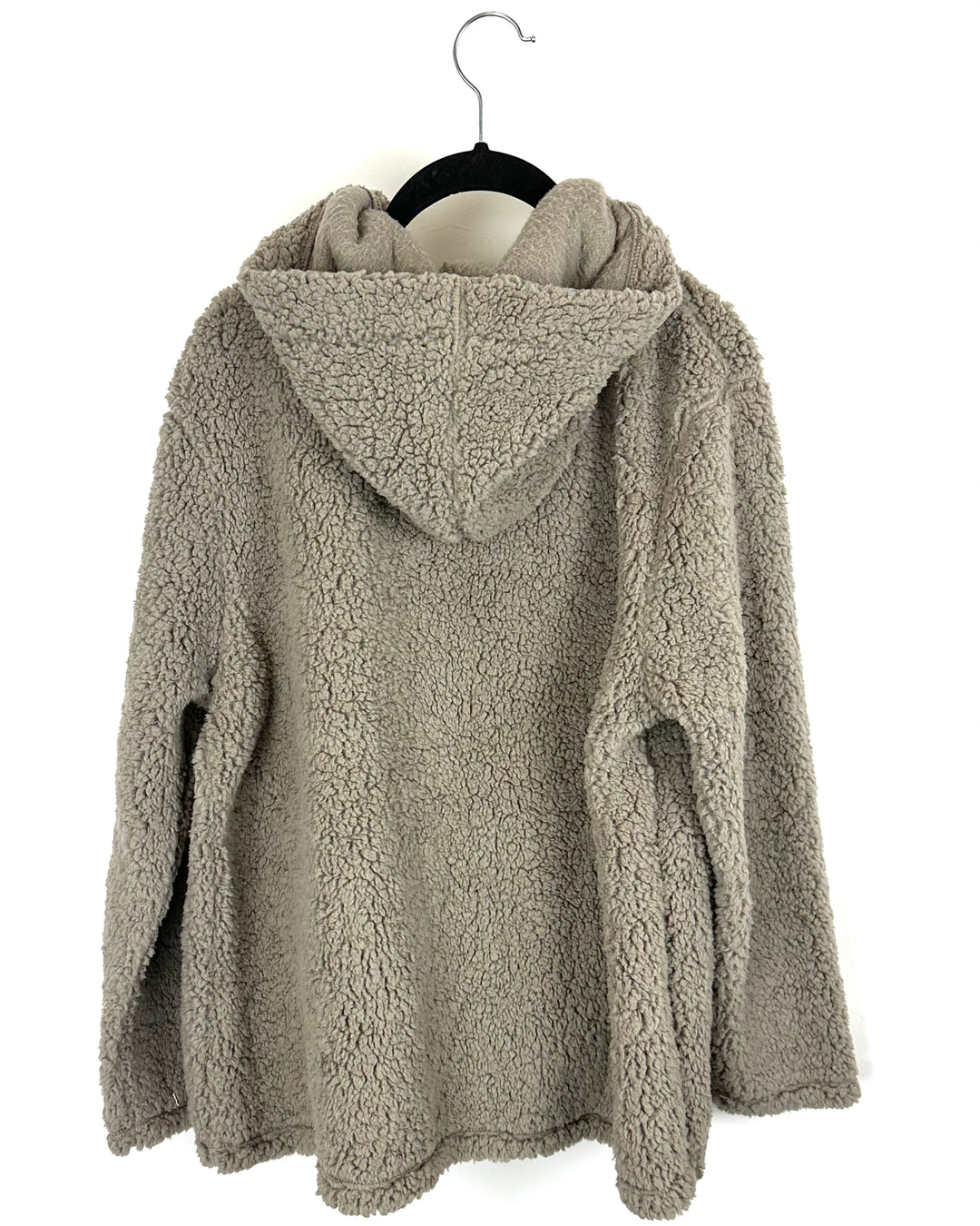 Light Taupe Sherpa Pullover - Size 4-6
