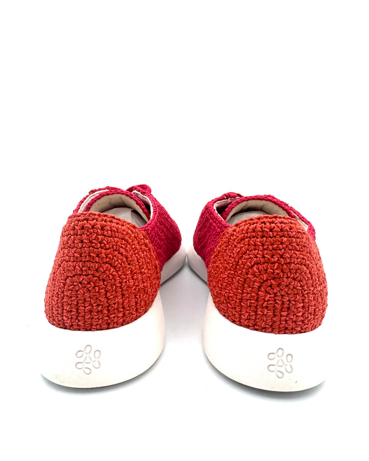 Pink Crochet Sneakers - Size 6