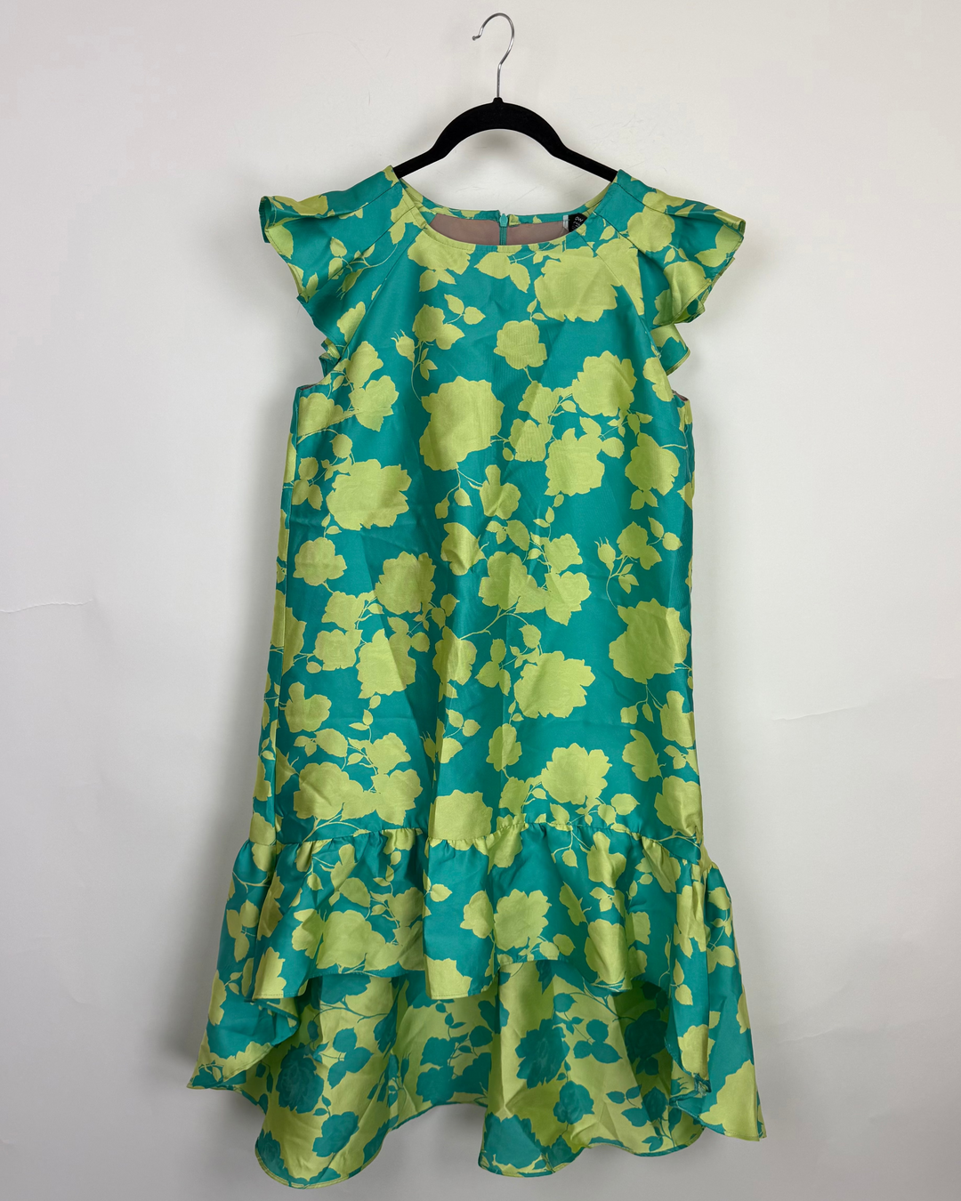 High Low Teal & Green Dress - Size 2/4