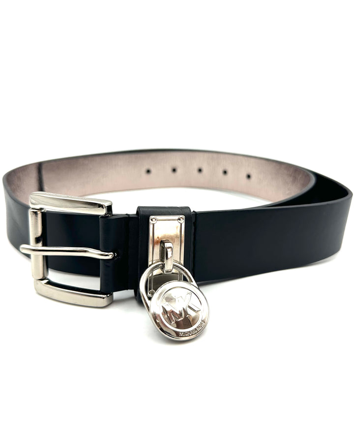 Michael Kors Black Leather Belt