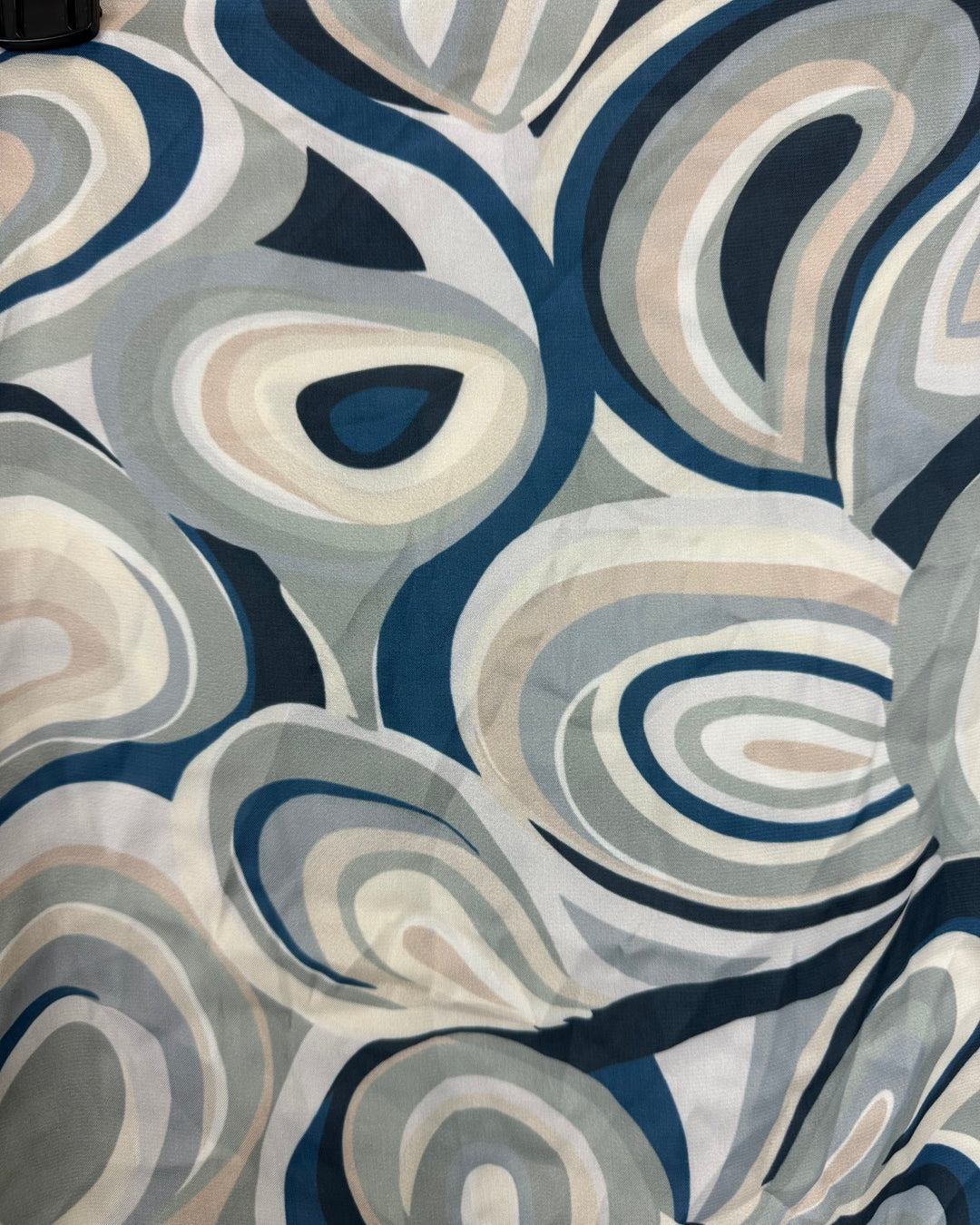 Blue and Green Swirl Square Scarf