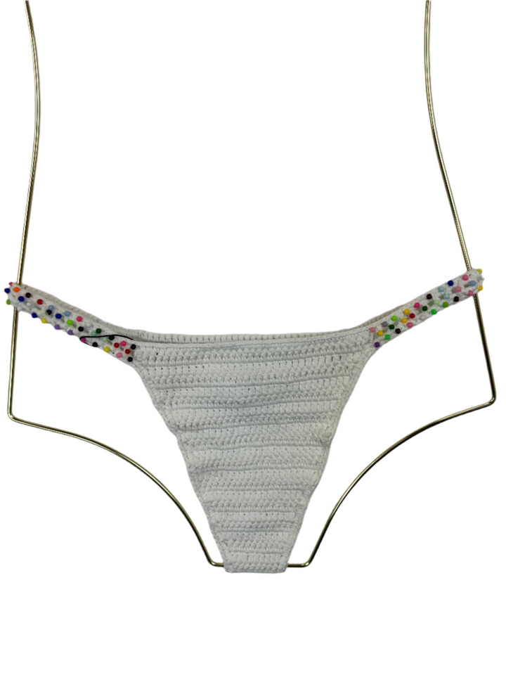 White Crochet Bikini Bottom - Size 8/10 and 12/14
